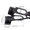 2 szt. 12V lampa motocyklowa światło do jazdy dziennej Eagle Eye LED Light Reverse Backup Strobe Mirror Light