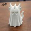 Creative Gift for Girls Halloween Ghost Figurine 3D Printed Cute Statue with Dragon Wings And Festive Atmosphere Decor Horns Spooky Desktop Ornament
