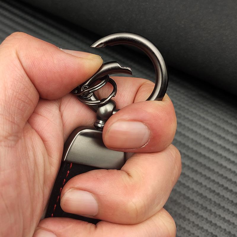 BNI1 2026 New For VW VOLKSWAGEN Hub Caps High Grade Suede Leather Keyring GLI GTD GTE TSI TDI Car Keychain For Volkswagen VW Jetta Go