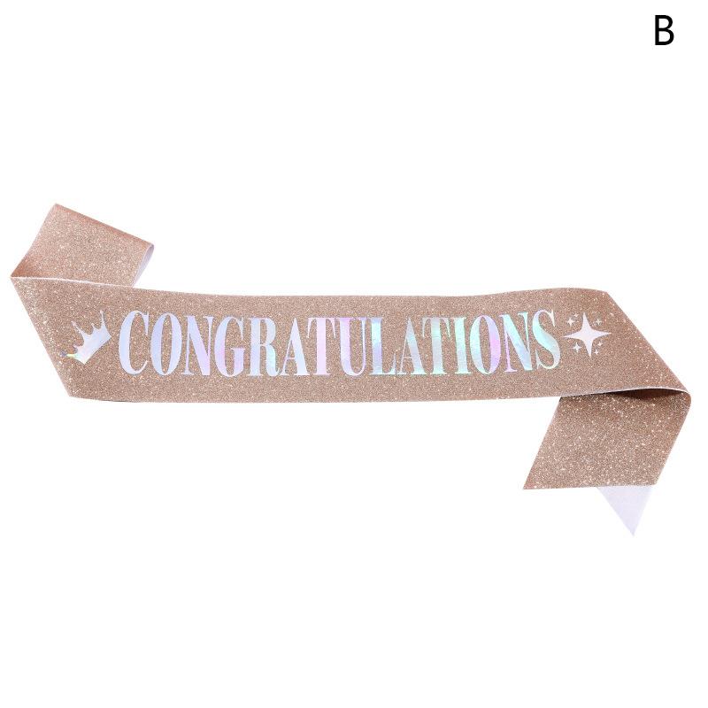 

Congratulations Sash For Graduation Class Of 2025 Party Decoration Supplies Favor Glitter Satin Sash Congrats Grad Ceremony