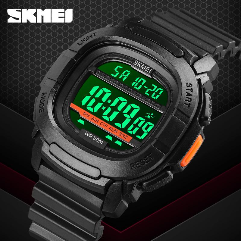 Fashion Multifunctional Outdoor Sports Watch Men's Double Time Student Camouflage Electronic Watch