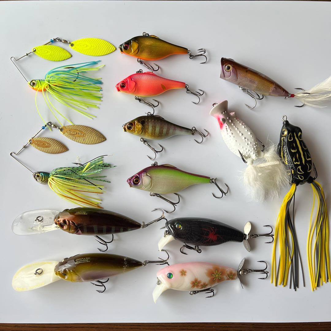 Used bass lure set