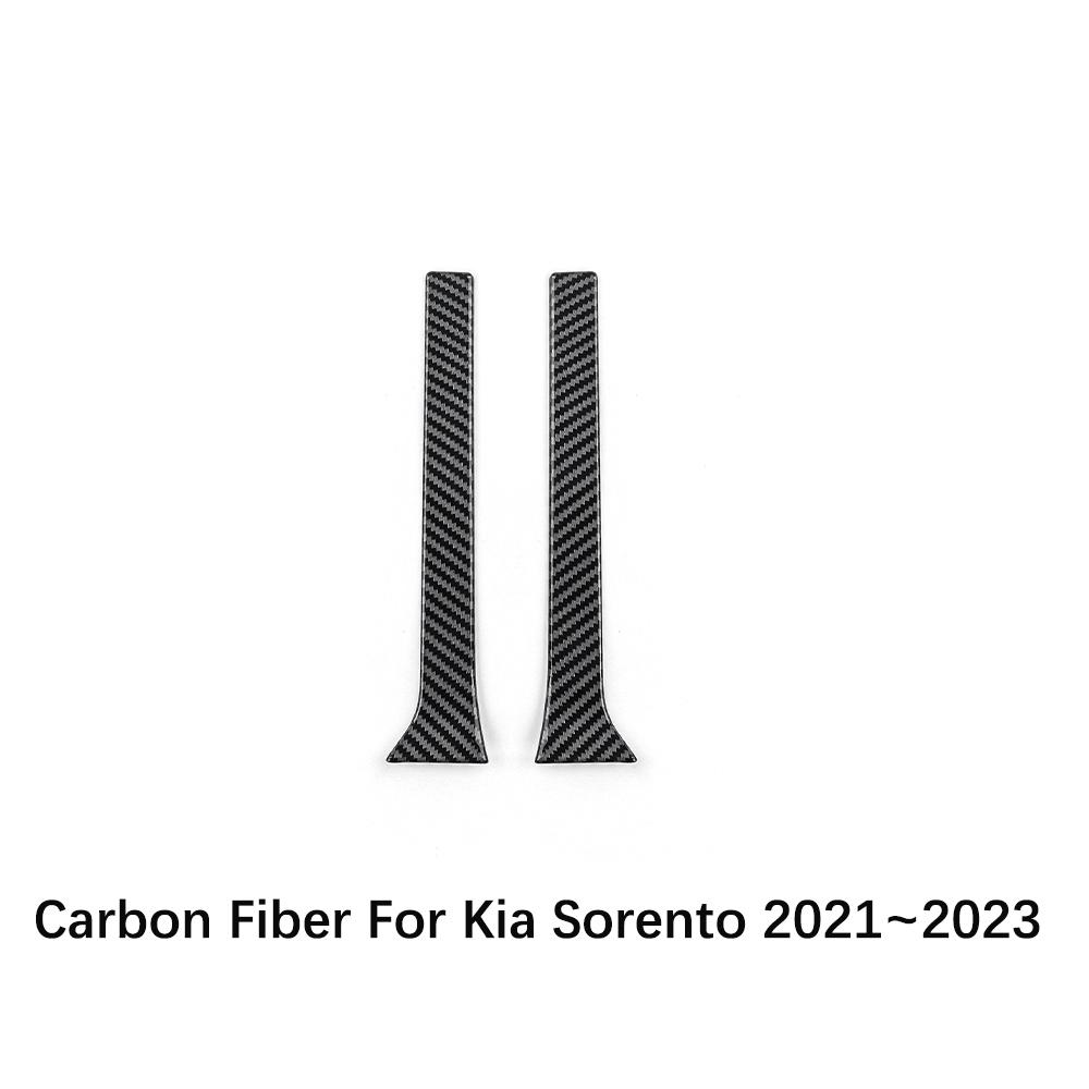 For Kia Sorento MQ4 2026-2026 Tuning Carbon Fiber Central Console Window Button Air Middle Vent Cover Door Trim Accessories LHD