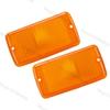 2PCS Front Bumper Fog Light For Jeep Wrangler TJ 1997-2006 Side Marker Turn Signal Cover (No Bulb) Reflector Light 55155628AB