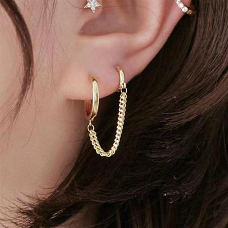 Best-Selling Accessories Binaural Piercing One-Piece Personalized Earrings Are Directly Supplied