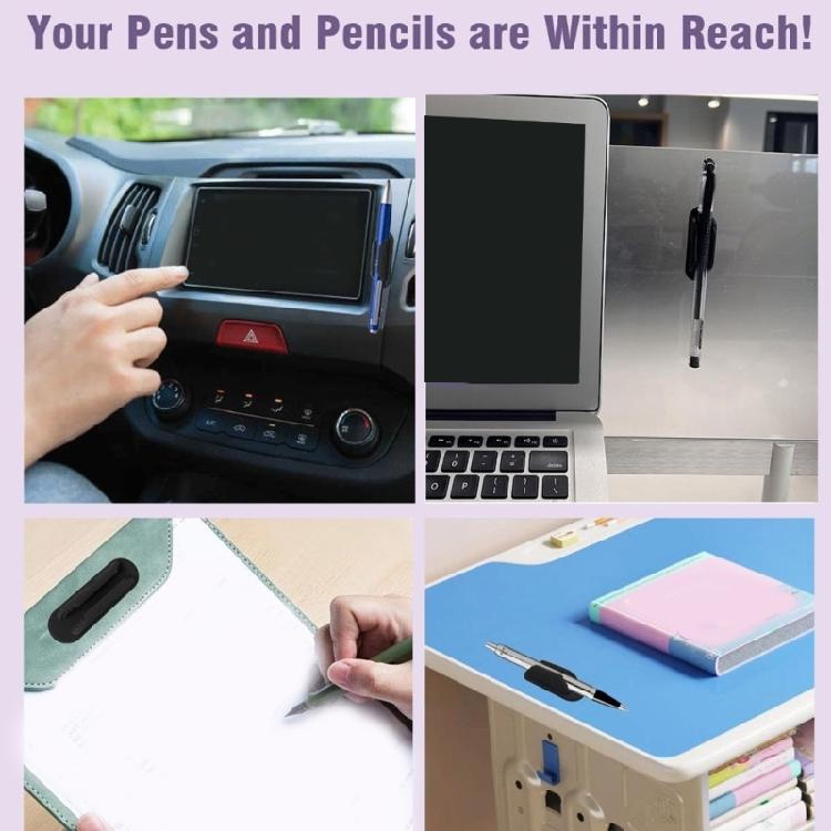 Multi Surfaces Sticky Pen Organizers Soft Protective Silicone Material Holds Different Sized Pen Securely