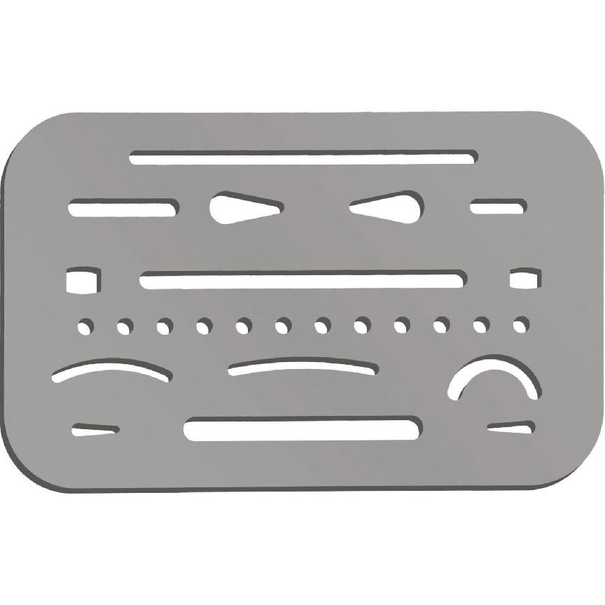 3 Pieces Eraser Shield Eraser Template Drafting Metal Erasing Shield Stainless Steel for Drawing Drafting Tool Artists