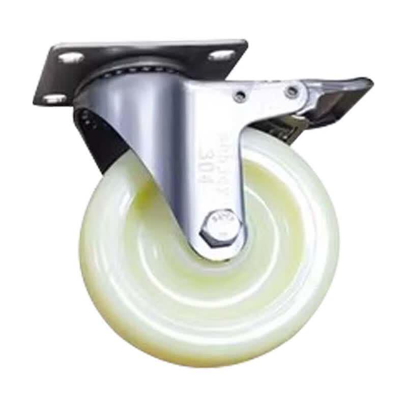 304 Stainless Steel White Nylon Caster Wheel