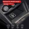 Car 15W Wireless Charger For Subaru XV Impreza 2018-2022 Phone Charging Board Decoration Central Control Phone Holder