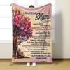 Customizable Flannel Blanket - English Envelope Series, Perfect Mother's Day Gift