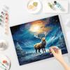 RUOPOTY Frame 40x50cm Paint By Numbers For Adults Deer Painting By Numbers Animals Canvas Painting Wall Decor For DIY Gift Art