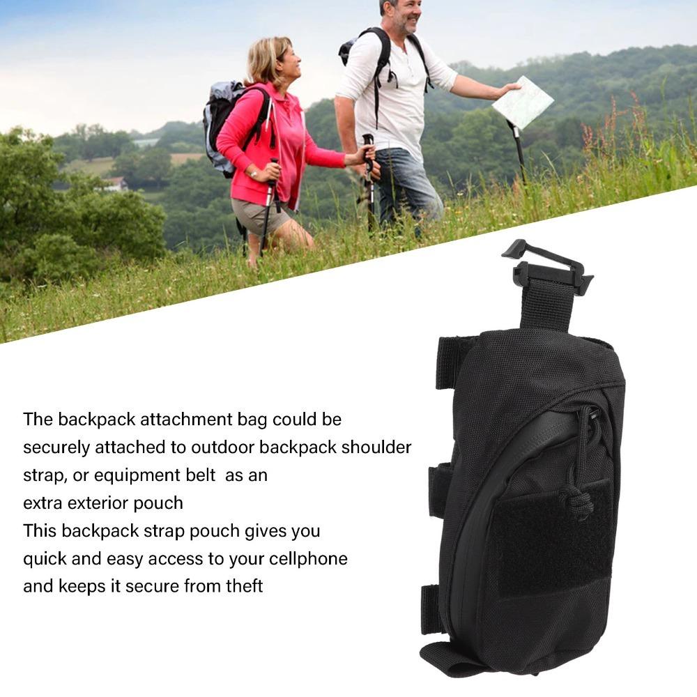 

Small Compact Clip On Pouch Zipper Pocket Backpack Attachment Bag Outdoor Sport
