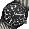 Watch, with Nylon Strap Waterproof Wristwatch for Outdoor Causal