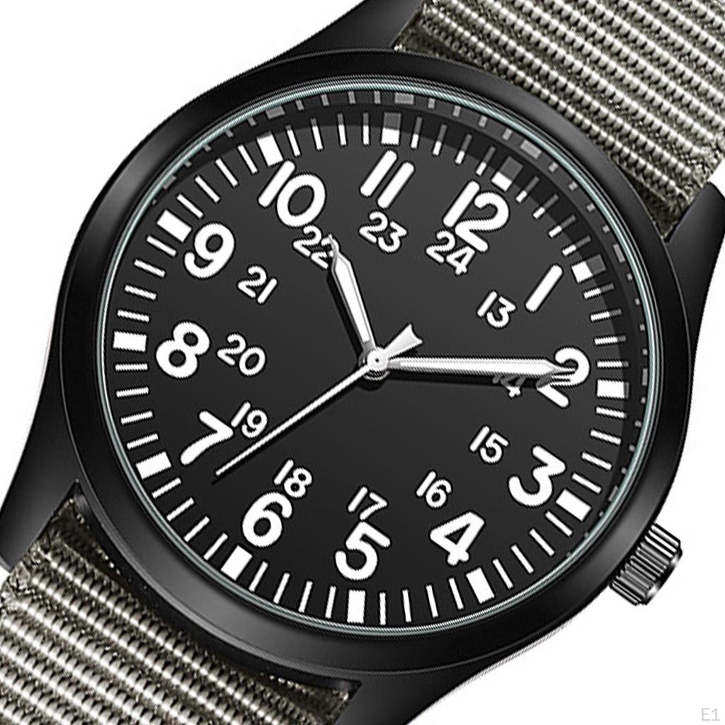 Watch, with Nylon Strap Waterproof Wristwatch for Outdoor Causal