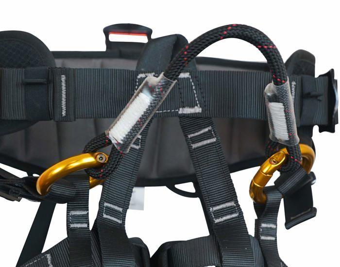 Bezpečnostní postroj - sob - lezecký úvazek - pohodlný - pevnost 22kN - certifikováno CE EN358 EN813