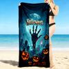 1Pc Spooky Halloween Night Beach Towel Quick Dry Multiuse For Beach Pool Gym Yoga Home Travel Christmas Halloween Xmas Gift G125