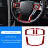 Carbon Fiber Steering Wheel Button Cover Trim for Ford F150 2015-2019 Interior Accessories