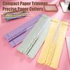 Paper Cutters Portable Double-Ended Orbital Trimmer 4-in-1 Blades Mini Paper Trimmer with Ruler
