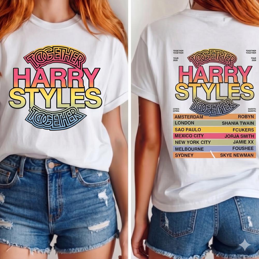 Harry Styles Together Tour 2026 TShirt Harry Styles Concert Dates Gift For Her S