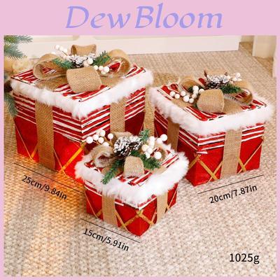 Christmas Gift Box Set With Festive Decorations For Holiday Room Decor