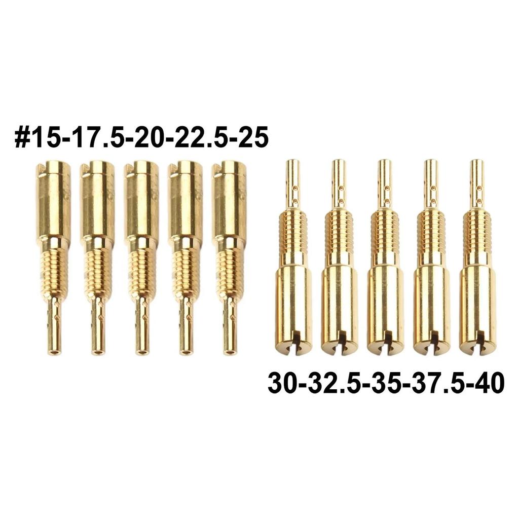 Carburetor Pilot Slow Jets #15-25 #30-40 For Mikuni 34 HS40 HSR VM28/486 TM40 Motorcycle Carburetor Main Jet Kit Carburetors Jets 1