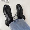 New Arrival Split Toe Shoes Tabi Shoes Loafer for Men Split Toe Thick Sole Casual Patent Leather Shoes
