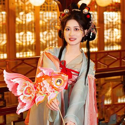 3D Middle Autumn Festival Lantern Fish Rabbit DIY Lantern Material Kit Luminous Paper Ancient Style Handheld Lantern Gift