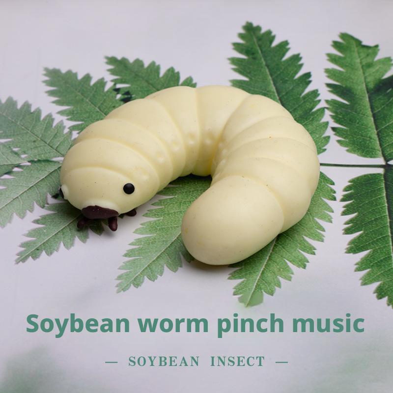 Squishy Soybean Bug Pressure Reduction soft Soybean Toy Soybean bug pinching fun Sensory Anxiety Relief Gift