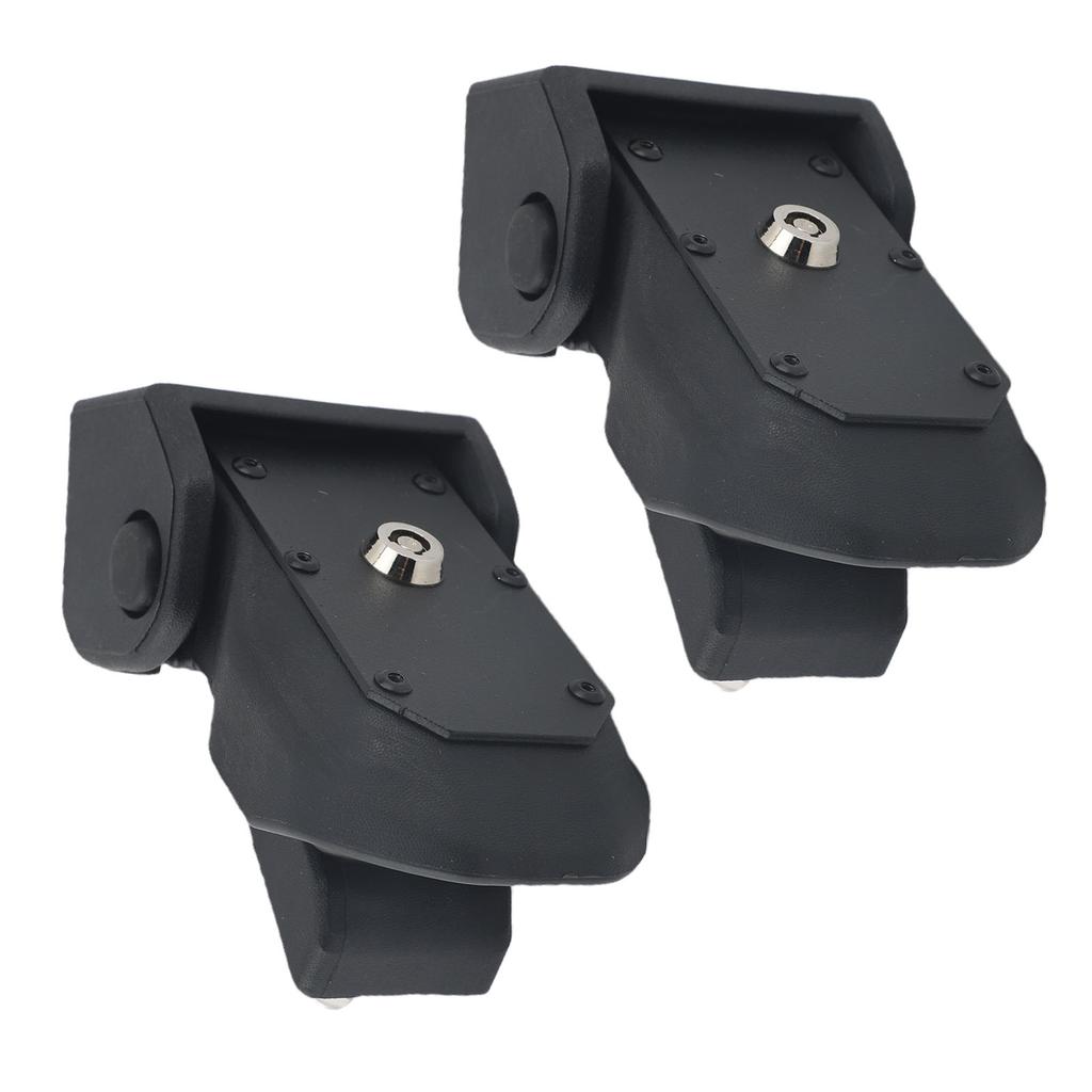 Locking Hood Latches with Key Heavy Duty Anti Theft Hood Lock Catch Replacement for Jeep Wrangler JL 2018 2026 Black