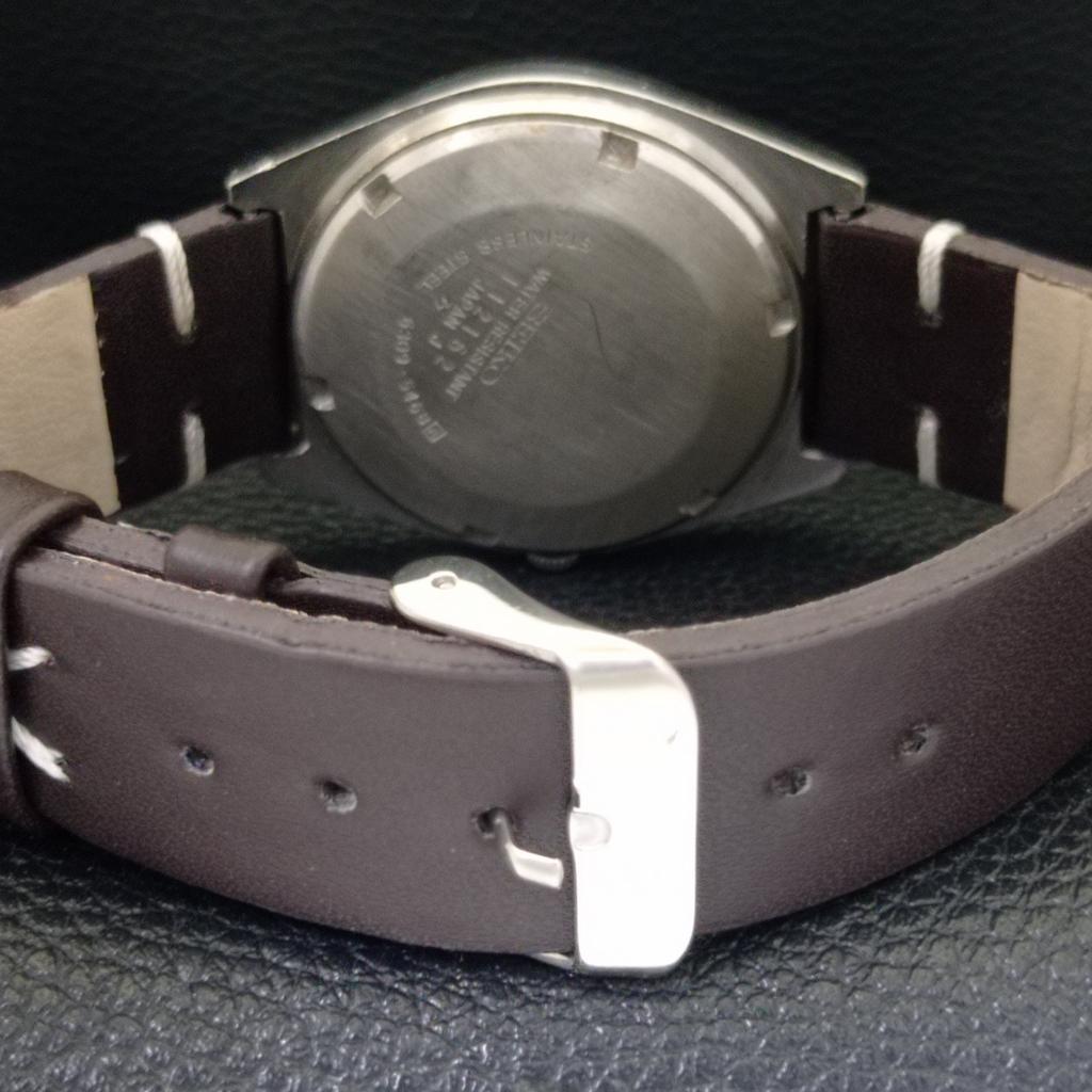 VINTAGE SEIKO 5 AUTOMATIC JAPAN 6309A MENS ORANGE COLOR DIAL WATCH a702737-1 R210-a702737