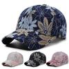 Breathable Floral Pattern Baseball Cap Adjustable Duckbill Hat Lightweight Mesh Design Sun Protection Outdoor Sports Headwear