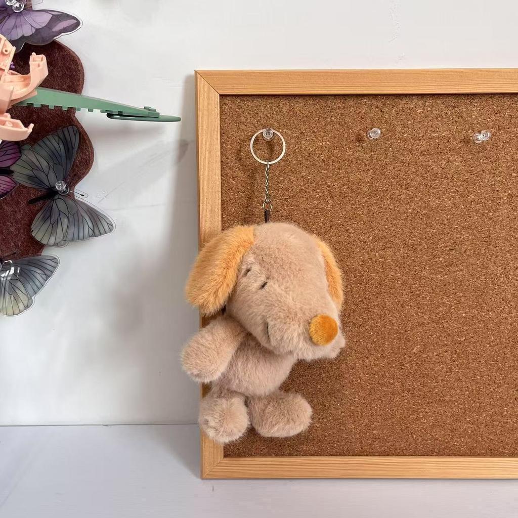 Cute Plush Dog Keychain Pendant Bag Charm Claw Machine Toy