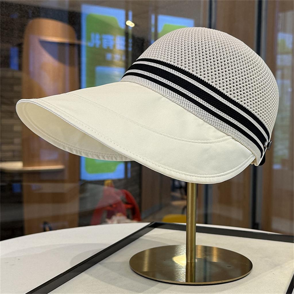 Summer Temperament Sun Hat Quick-drying Hat Can Hang Mask Sun Hat High Ponytail Foldable Thin Duckbill Cap