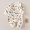 Newborn Baby Cotton Romper: A-Class Spring & Fall Pajamas, Boneless Crawling Onesie