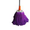 Dual-Use Seamless Rope Mop: Old-Fashioned Fiber Design for Dry and Wet Home Cleaning