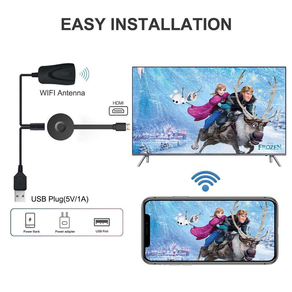 HaoMing Wireless 4K WiFi Display Dongle Adapter Ultra 4K TV Stick Any Cast 4K WiFi Dongle Mirror With TV Screen HDTV Dongle