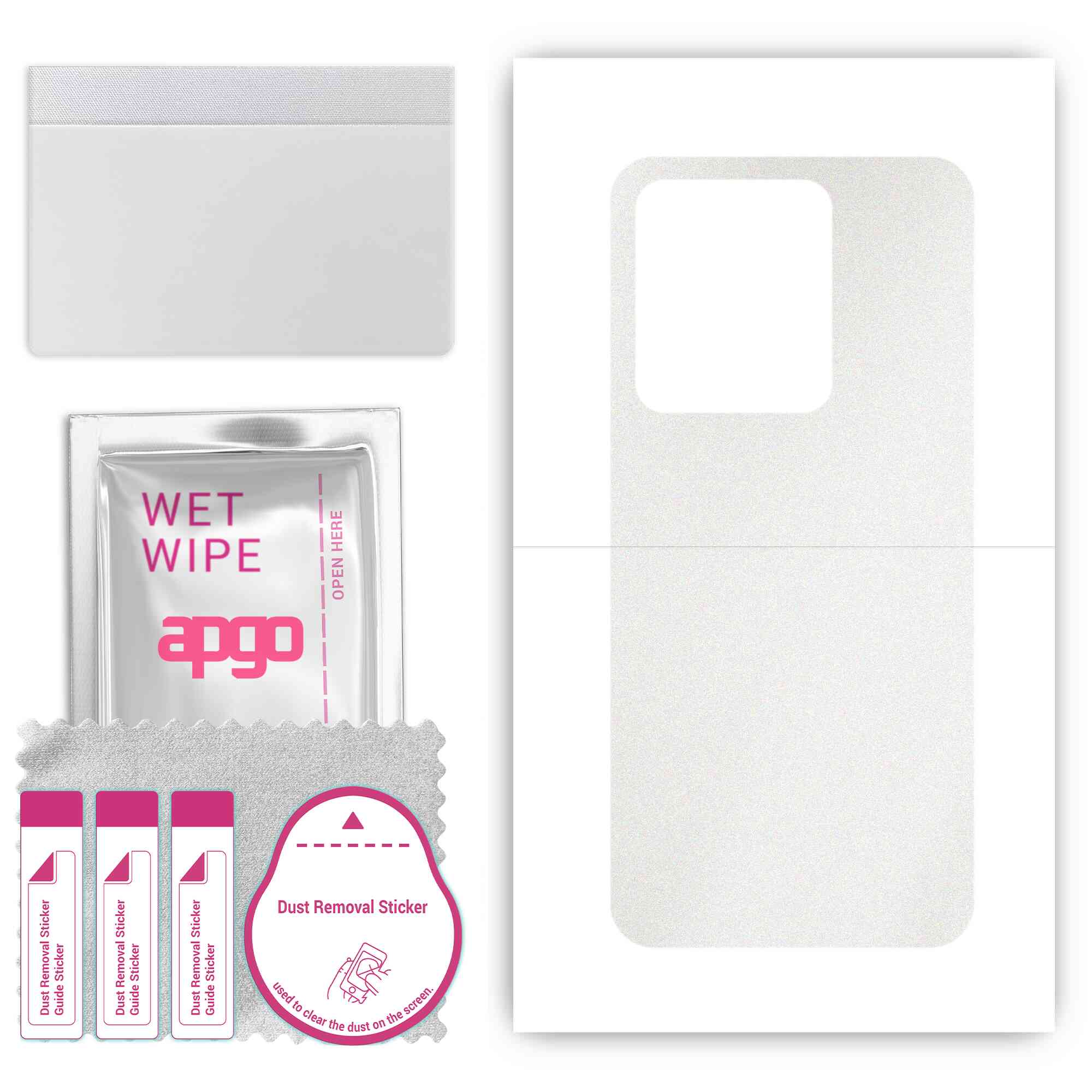 

apgo Protective Skin Sticker for the back compatible with Vivo V25 5G, Wrap Film, Foil, Vinyl - Pattern Matte Transparent