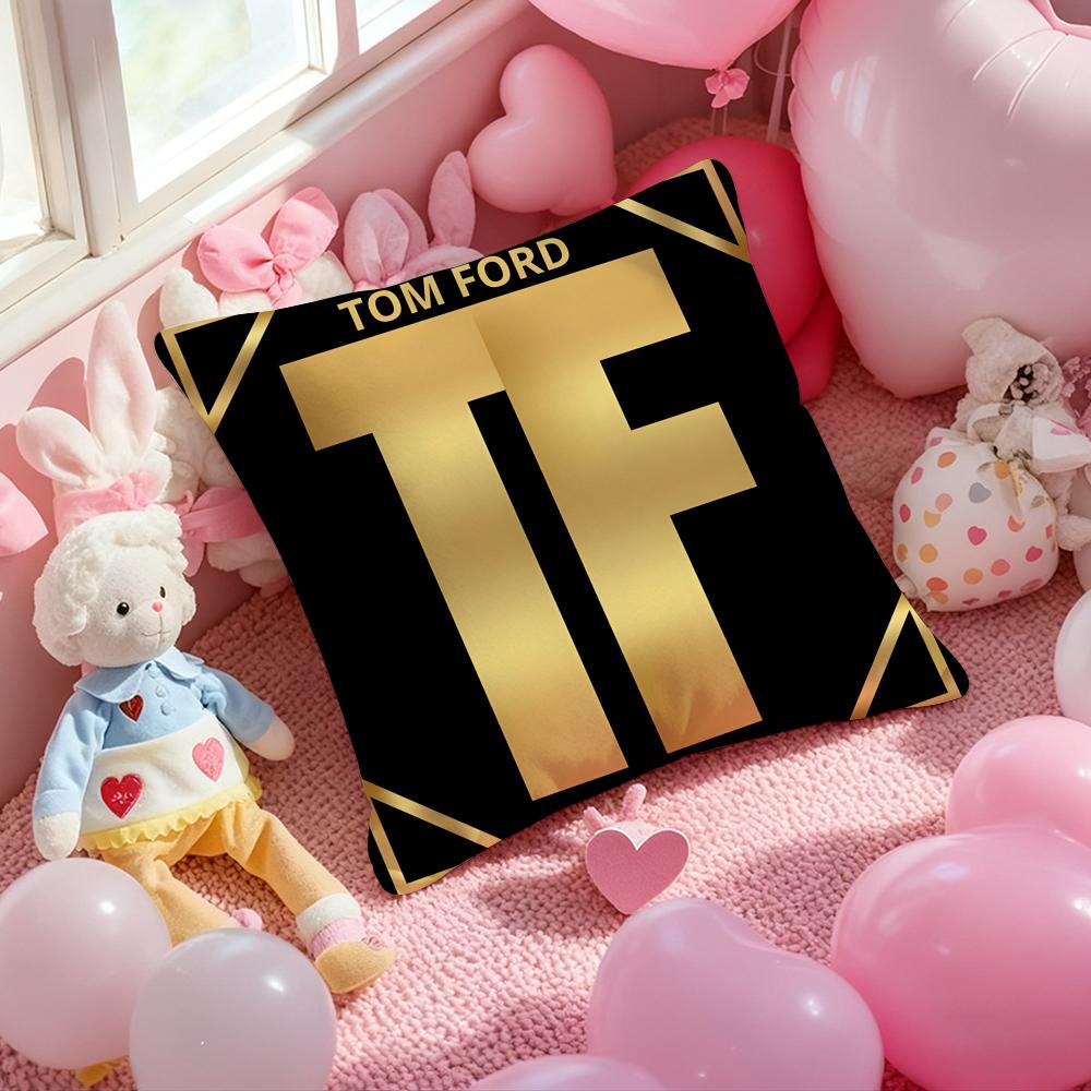 T-Tom F-Ford Trendy Brand Cushion Cover Pattern Printed Pillowcase for Living Room Sofa Cushion Cover & Bedroom Decor