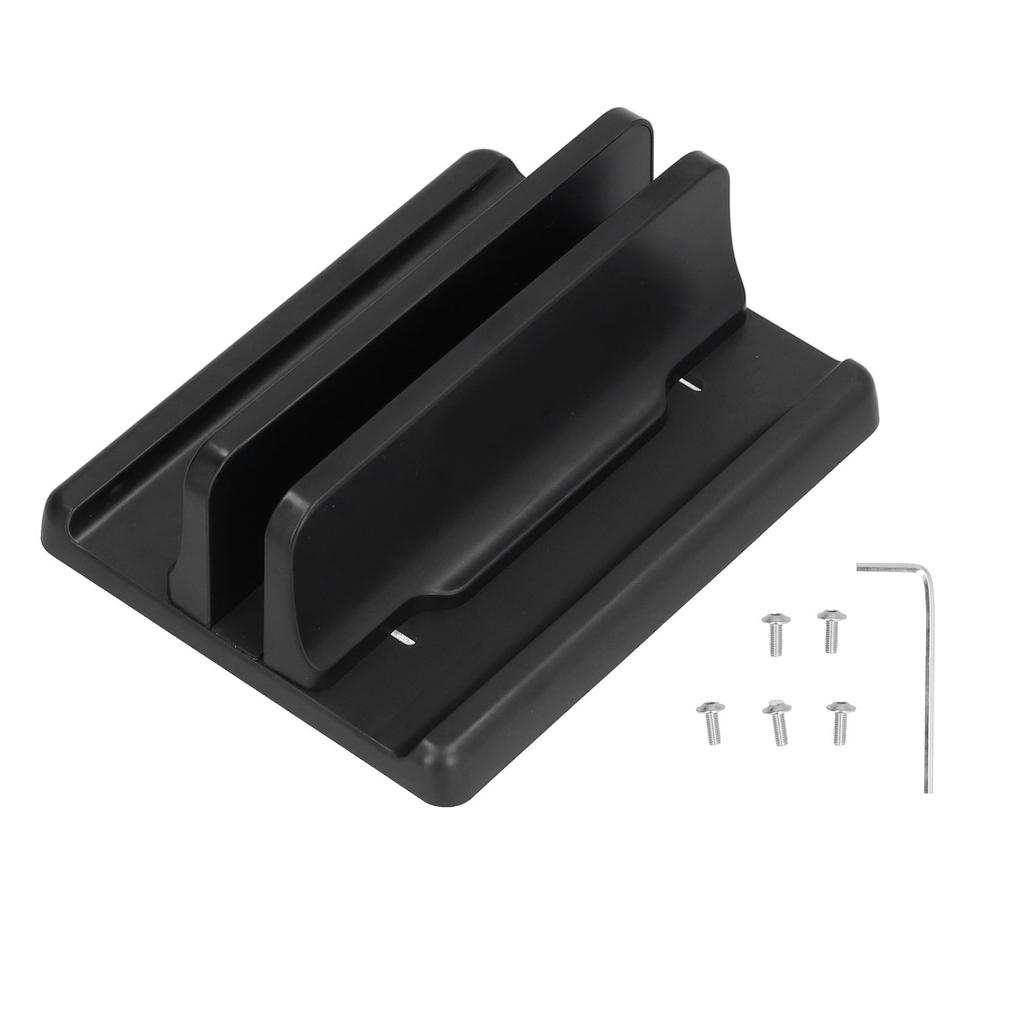Plastic Vertical Laptop Bracket Holder Stand Desktop Storage Shelf Laptop Base AccessoriesSingle Opening