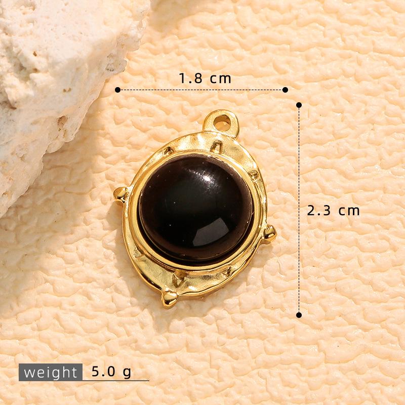 Maillard Style Multicolor Natural Stone Oval and Irregular Pendant, Necklace, Earrings, and Bracelet Accessories