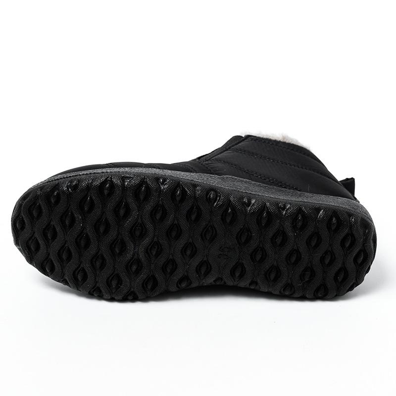 Fashion Smile Winter Warm Thickened Cotton Shoes Women Soft Cold-proof Velvet Cotton Shoes Comfortable Waterproof Soles Cotton Shoes Men