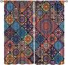 Southeast Asia Thai Floral Semi-blackout Curtains Colorful Bohemian Mandala Curtains Decor Bedroom Living Room Window Curtains
