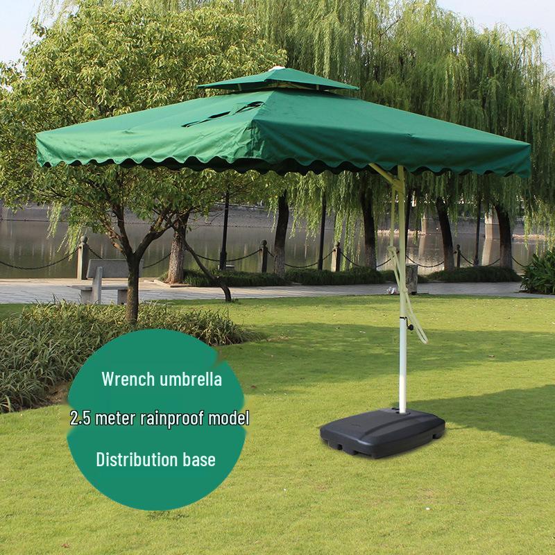 Waterproof Sunshade Umbrella for Balcony, Advertising, Roman Style, Security Booth, Stall, and Courtyard