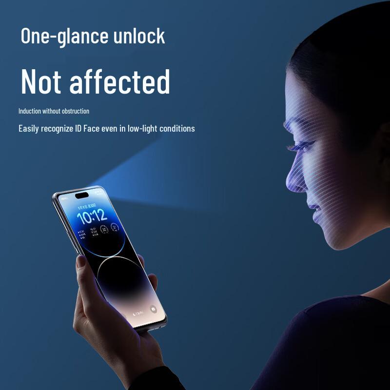 Langke iPhone 14 Pro Max Ultra-Clear Tempered Glass Screen Protector