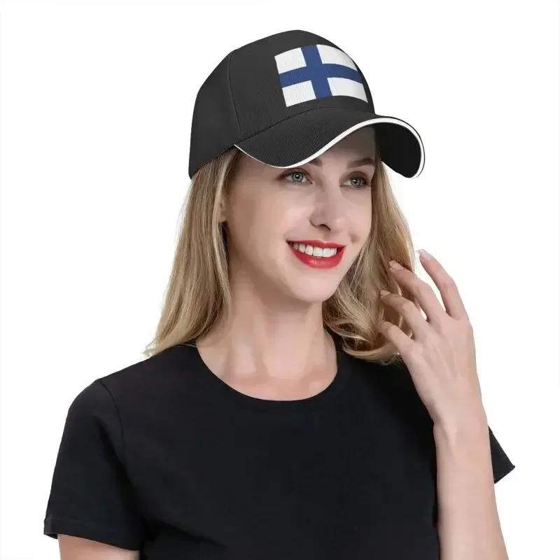 Cappellino da Baseball alla Moda con Bandiera della Finlandia Uomo Donna Traspirante Cappello da Papà Sportivo