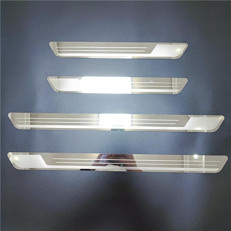 For Volkswagen VW BORA 2013 2014 2015 2016 2017 2018  Door Sill Bar Scuff Plate Stainless Welcome Pedal Trim Car Accessories