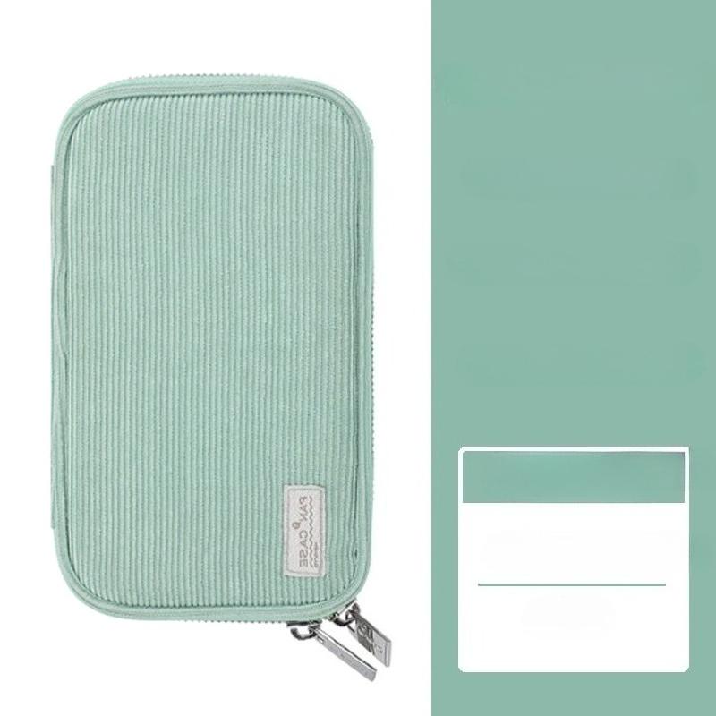 1Pcs Multifunctional Pencil Case Student Plate Tray Box Corduroy Pencil Box Large Capacity Cute Creative Multi Functional Storage Box