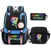 Game Merchandise Elementary And Secondary School Students Fashion Schoolbags Children'S Backpacks Three-Piece Set