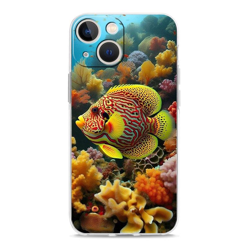 Handyhülle Für iPhone 17 Hüllen iPhone Air 16 15 12 13 14 Pro Max 7 8 Plus 16Pro iPhone11 Klare Hülle Cartoon Niedlicher Fisch