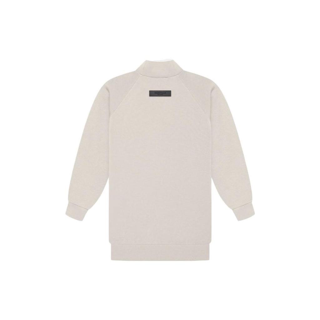 Fear of God Essentials 1977 Series 3/4 Sleeve Mockneck Digital Print Sweatshirt Women Tops Wheat FOG-SS22-67